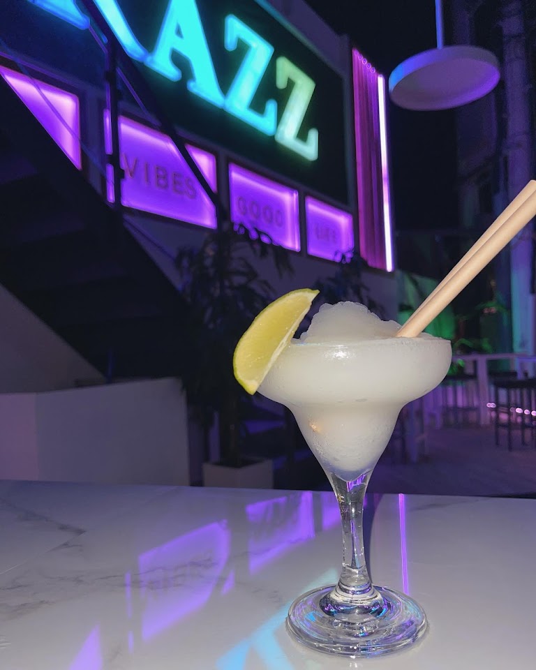 A frozen cocktail at Razz